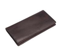 LVUNZJCA Cartera de Hombre Cartera de Cuero Cartera de Hombre Casual de Cuero Vintage de Color frotado a Mano Cartera