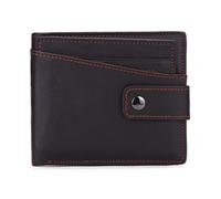 LVUNZJCA Cartera de Hombre Cartera de Hombre Cartera Corta Casual de Piel de Vaca con múltiples Capas Cartera(Coffee)