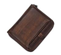 LVUNZJCA Cartera de Hombre Cartera Hombre Cartera Corta de Cuero con Clip for Billetes Cartera Retro for Hombre Cartera pequeña Cartera