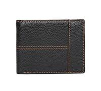 LVUNZJCA Cartera de Hombre Cartera portátil Retro for Hombre Cartera Corta for Negocios Cartera(Schwarz)