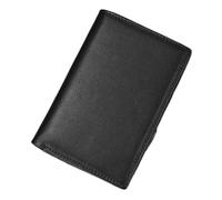 LVUNZJCA Cartera de Hombre Funda de Cuero for Pasaporte Cartera de Cuero Porta Pasaporte de Cuero Vintage Cartera(Schwarz)