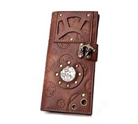 LVUNZJCA Cartera de Mujer Cartera de Mujer Moda Personalizada Steampunk Cartera de Mujer Monedero de Mujer