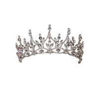 LVUNZJCA Corona de Tiara Corona de Novia con Diamantes de imitación barrocos, Tiara, Corona for Vestido de Novia para Fiesta de Cumpleaños