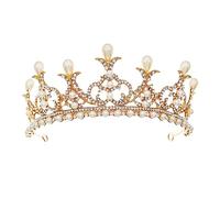 LVUNZJCA Corona de Tiara Corona Nupcial Tocado Princesa cumpleaños Pelo Boda Accesorios para Fiesta de Cumpleaños