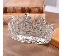 LVUNZJCA Corona de Tiara Corona Tiara for niñas for Mujer Novia Diadema Fiesta Reina Concurso Princesa para Fiesta de Cumpleaños(Blanco)
