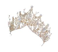LVUNZJCA Corona de Tiara Crown Tiara Headband Body Prom Nupcial Tiara Crown Nupcial Diadema Prom Queen para Fiesta de Cumpleaños