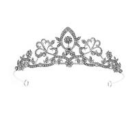 LVUNZJCA Corona de Tiara Diadema de Diamante Simple Corona Princesa Corona de cumpleaños para Fiesta de Cumpleaños