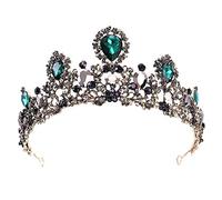LVUNZJCA Corona de Tiara Retro Diadema Crown Crown Rhinestone Bridal Tiara Princesa Concurso de Belleza Cumpleaños para Fiesta de Cumpleaños