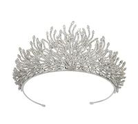 LVUNZJCA Corona de Tiara Tocado de Corona de Fiesta for Vestido de Novia, Corona de Princesa for Cabello Nupcial para Fiesta de Cumpleaños