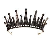 LVUNZJCA Corona de Tiara Tocado Vintage Gran Triángulo Corona Diadema Boda para Fiesta de Cumpleaños
