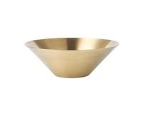 LVUNZJCA Cuenco de Acero Inoxidable Cuenco de fideos de arroz mixto único de acero inoxidable creativo(Gold,16cm)