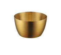 LVUNZJCA Cuenco de Acero Inoxidable Cuenco dorado for mezclar, ensaladera, cuenco de acero inoxidable(18cm)