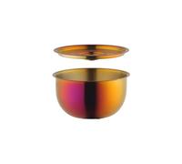 LVUNZJCA Cuenco de Acero Inoxidable Cuenco for vaporizar huevos con tapa Cuenco de acero inoxidable(Colour 3)
