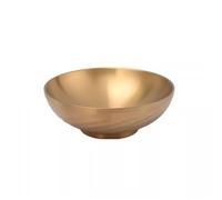 LVUNZJCA Cuenco de Acero Inoxidable Tazón de acero inoxidable for uso doméstico y comercial.(Gold,18cm)