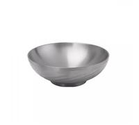 LVUNZJCA Cuenco de Acero Inoxidable Tazón de acero inoxidable for uso doméstico y comercial.(Silver,24cm)
