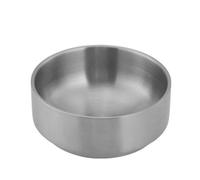 LVUNZJCA Cuenco de Acero Inoxidable Tazón de acero inoxidable Tazón de arroz Tazón comercial de doble capa(Silver,9cm)
