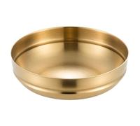 LVUNZJCA Cuenco de Acero Inoxidable Tazón de sopa for el hogar Tazón de arroz Tazón de fideos(Gold)