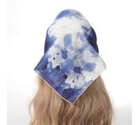 LVUNZJCA Diademas Triangulares Bufanda de Seda Pañuelo Cuadrado Diadema for Mujer Diadema Envolvente para Mujeres Niñas