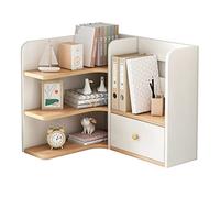 LVUNZJCA Estantes de Escritorio Estante de Estudio Simple Estantería Esquema Esquema Escritorio de Escritorio para la Oficina, la Hogar(Blanco,60x50x50cm)