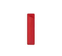 LVUNZJCA Estuche de Cuero para Lápices Bolígrafo de Cuero PU, Bolsa de papelería, bolígrafo de Cuero Simple de Color sólido(Rouge)