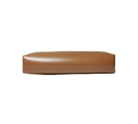 LVUNZJCA Estuche de Cuero para Lápices Bolsa de Almacenamiento de brochas de Maquillaje, Bolsa de lápices de Cuero de PU de papelería Simple(Light Brown)