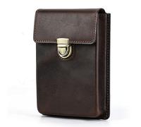 LVUNZJCA Estuche de Cuero para Lápices Estuche de Cuero for bolígrafos, Organizador de bolígrafos con cajón extraíble Creativo Hecho a Mano(Coffee)
