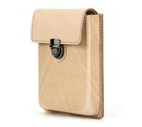 LVUNZJCA Estuche de Cuero para Lápices Estuche de Cuero for bolígrafos, Organizador de bolígrafos con cajón extraíble Creativo Hecho a Mano(Nude)