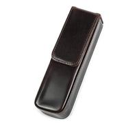 LVUNZJCA Estuche de Cuero para Lápices Estuche de Cuero for bolígrafos, Organizador de bolígrafos Hecho a Mano for Adultos y Estudiantes(Coffee)