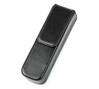 LVUNZJCA Estuche de Cuero para Lápices Estuche de Cuero for bolígrafos, Organizador de bolígrafos Hecho a Mano for Adultos y Estudiantes(Schwarz)