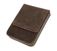 LVUNZJCA Estuche de Cuero para Lápices Estuche de Cuero for lápices, cajón Hecho a Mano, Organizador de bolígrafos for Estudiantes