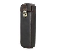 LVUNZJCA Estuche de Cuero para Lápices Estuche de Cuero Vintage for bolígrafos, Hecho a Mano, Organizador de bolígrafos de Viaje for Oficina, Color café