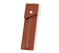 LVUNZJCA Estuche de Cuero para Lápices Estuche for bolígrafos de Cuero Creativo, Estuche Protector for bolígrafos de Cuero único de Color sólido(Coffee)