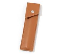LVUNZJCA Estuche de Cuero para Lápices Estuche for bolígrafos de Cuero Creativo, Estuche Protector for bolígrafos de Cuero único de Color sólido(marrón)