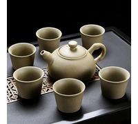 LVUNZJCA Juego de té Chino, Taza de té de cerámica China, Juego de té de cerámica, Juego de té Chino, Juego de té de cerámica de Porcelana, Juego de Tazas de té, Tetera (Size : E)