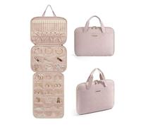 LVUNZJCA Organizador de Joyas en Rollo Organizador de Joyas Enrollable, joyero Plegable for Mujer, portátil