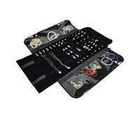 LVUNZJCA Organizador de Joyas en Rollo Organizador portátil del Bolso del Rollo del Organizador del Bolso del Rollo del Estuche de joyería