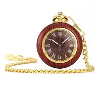 LVUNZJCA Reloj de bolsillo para hombre, reloj de bolsillo para hombre, con cadena, vintage, digital, esfera romana, reloj de bolsillo de cuarzo, antiguo para cumpleaños, B, talla única