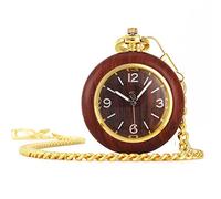 LVUNZJCA Reloj de bolsillo para hombre, reloj de bolsillo para hombre, con cadena, vintage, digital, esfera romana, reloj de bolsillo de cuarzo, antiguo para cumpleaños, A, talla única