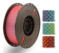 LVVJ3D Filamento para impresora 3D mate PLA - Filamento para impresora 3D, PLA mate tricolor, rojo, amarillo, azul, calidad premium para impresión 3D, bobina de 1 kg
