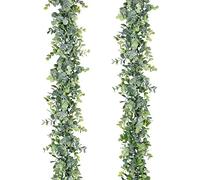 Lvydec - Guirnalda Artificial de eucalipto, 2 Unidades, para decoración de Arcos de Boda, Paredes, mesas, Festivales o Fiestas, de 1,83 Metros Cada una