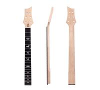 LVYUDS 22 Fret 25 Pulgadas Mástil de Guitarra, en Forma de Guitarra Cabeza Palo de Rosa Diapasón Incrustaciones Pajarito Mástil de Guitarra Eléctrica Reemplazo