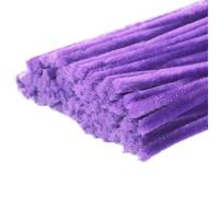 LVYUDS 500/1000 Uds. Limpiapipas Kit De Flores Artificiales Tallos De Chenilla Para Manualidades Limpiadores De Pipa Flexibles Fáciles De Moldear Para Todas Las Edades(500pcs,Purple)