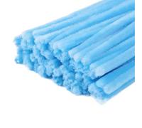 LVYUDS 500/1000 Uds. Limpiapipas Kit De Flores Artificiales Tallos De Chenilla Para Manualidades Limpiadores De Pipa Flexibles Fáciles De Moldear Para Todas Las Edades(1000pcs,Light Blue)