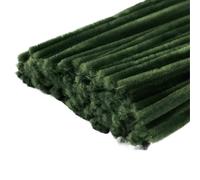 LVYUDS 500/1000 Uds. Limpiapipas Kit De Flores Artificiales Tallos De Chenilla Para Manualidades Limpiadores De Pipa Flexibles Fáciles De Moldear Para Todas Las Edades(500pcs,Dark Green-A)