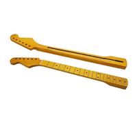 LVYUDS 6 Cuerdas Mano Izquierda Cuello de Guitarra, 2.2 Pulgadas Ancho Amarillo Brillo Arce Mástil de Guitarra, para ST Mástiles de Guitarra Eléctrica Reemplazo(21 items)