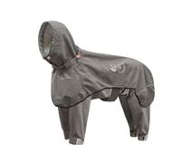 LVYUDS Ajustable Chubasquero Perro, Todo Incluido Encapuchado 4 Patas Impermeable Perro, Reflexivo a Prueba de Viento Chubasquero para Perros para Medio a Perros Grandes(Color:Khaki,Size:XL)