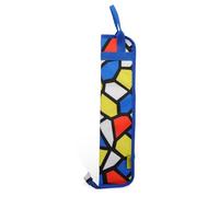 LVYUDS Bolsa para Baquetas Oxford con Gancho Espesado Hombro Estuche para Baquetas Ajustable, Funda para Baquetas Transporte Asa Universal Batería Bandas(Geometric)