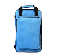 LVYUDS Funda para Baquetas 12 Pares Capacidad Oxford 600d, Hombro Estuche para Baquetas Ajustable con Tarjetas Bolsillo Bolsa para Baquetas Escobillas Accesorios(Pink)