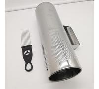 LVYUDS Guiro Instrumento Musical Cilíndrico De Metal, Acompañamiento Profesional De Guiro Instrumento Musical, Raspador Humano En Forma De Cono (Color : C)