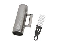 LVYUDS Guiro Instrumento Musical Cilíndrico De Metal, Acompañamiento Profesional De Guiro Instrumento Musical, Raspador Humano En Forma De Cono (Color : A)